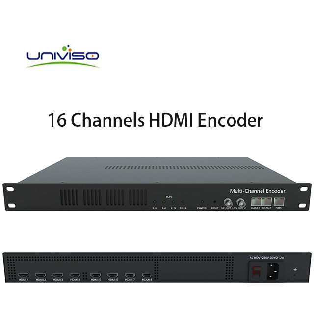 디지털 방식으로 전파 중계소 HDMI 입력 HD IP&amp; ASI 산출, 로고 삽입을 가진 H.264 &amp; H.265 인코더